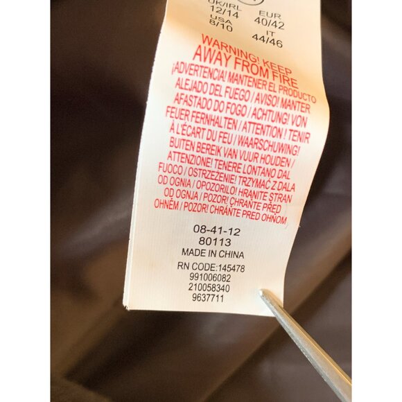 Primark Womens M Teddy Ultra Plush Faux Fur Coat Gray RJ10628 Fall GUC Pockets - Picture 9 of 11